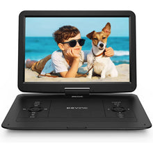 Load image into Gallery viewer, 17.9" Portable DVD Player with 15.6" Large HD Screen, 6 Hours Rechargeable Battery, Support FM Transmitter, Sync TV, USB, SD Card and Multiple Disc Formats, Dual Speaker, Remote Control, Region Free