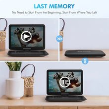 Load image into Gallery viewer, 17.9" Portable DVD Player for Kids and Car with 15.6" Swivel Screen, 6 Hours Working Time, Car DVD Player with Dual Speakers,Remote Control,Support Sync TV,Region Free USB/SD/AV/Multiple Disc Formats