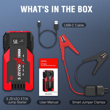Load image into Gallery viewer, Car Jump Starter, 1600A Peak 51.8Wh Portable Car Battery Jump Starter for Up to 7.2L Gas & 5.5L Diesel Engines, 12V Car Jump Box with 3 Modes Flashlight, Battery Booster Pack Power Bank Car Starter