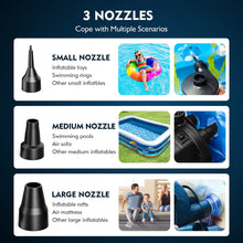 Load image into Gallery viewer, FUNAVO Portable Air Pump With 3 Nozzles