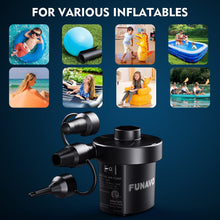 Load image into Gallery viewer, FUNAVO Portable Air Pump With 3 Nozzles