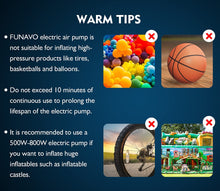 Load image into Gallery viewer, FUNAVO Portable Air Pump With 3 Nozzles