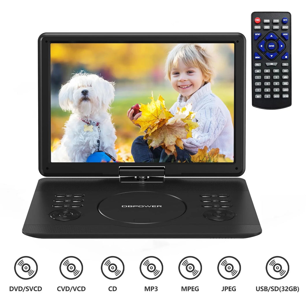 Portable DVD Player, TV DVD Player with 14.1