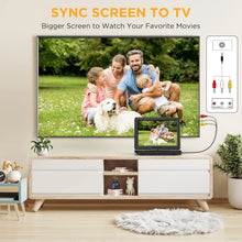Load image into Gallery viewer, Portable DVD Player, TV DVD Player with 14.1&quot; Swivel HD Screen for Car and Kids, 5-6 Hours Working Time with Built-in Battery, Dual Stereo Speakers, Memory Card Reading, Support CD/DVD/SD Card/USB
