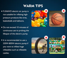 Load image into Gallery viewer, FUNAVO Portable Air Pump With 3 Nozzles
